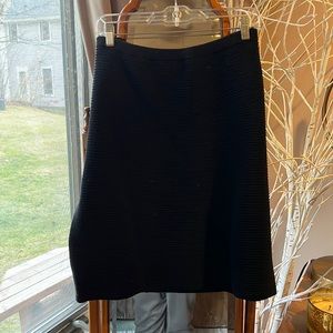 Knit A-line skirt